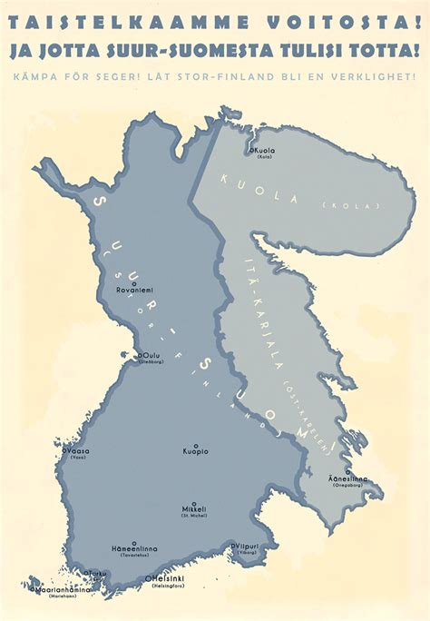 Greater Finland map – Never Was