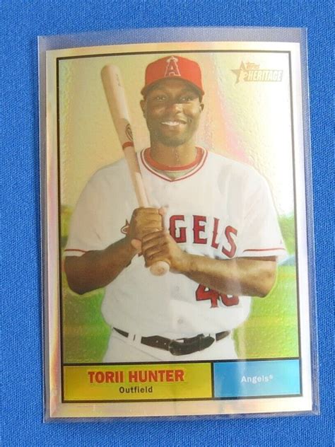 2010 Topps Heritage Chrome Refractor C119 Torii Hunter 561 For Sale