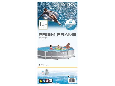 Abnehmbarer Pool Prism Frame 366x76 Cm Intex 26712 Juguetilandia