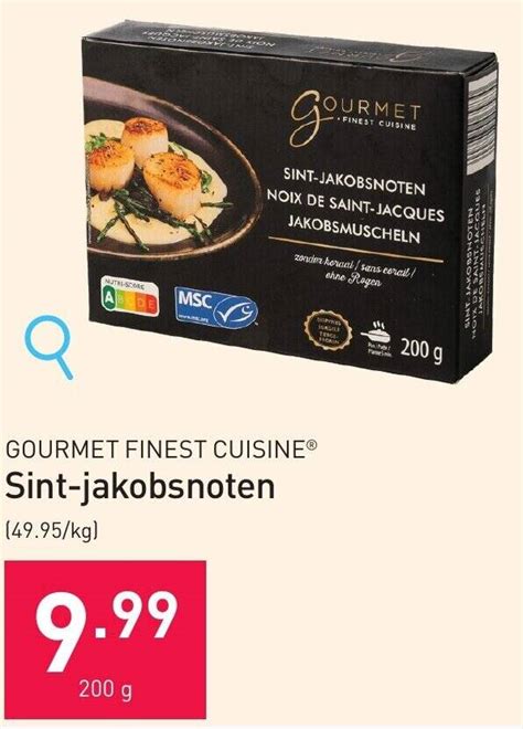 GOURMET FINEST CUISINE Sint Jakobsnoten 200g Promotie Bij ALDI