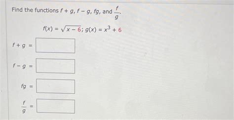 Solved Let F X X3 3 G X X2−2 And H X 2x 6 Find The Rule