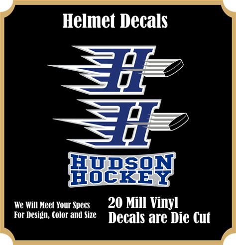 Hudson Hockey Custom Helmet Decals & Stickers | TAGSports