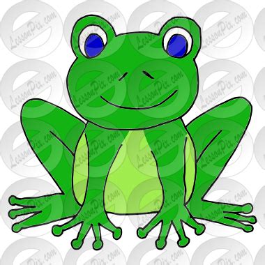 Happy Frog Picture for Classroom / Therapy Use - Great Happy Frog Clipart