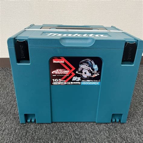 未使用未開封品① makita 鮫肌 165mm 充電式マルノコ ブルー HS002GRDX マキタバッテリー2個付