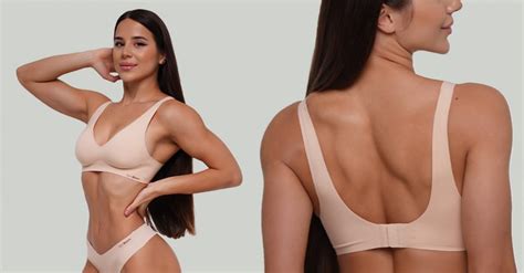 Seamless Bra Beige GymBeam GymBeam