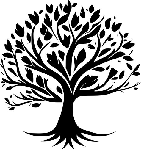 Tree Of Life Minimalist And Flat Logo Vector Illustration