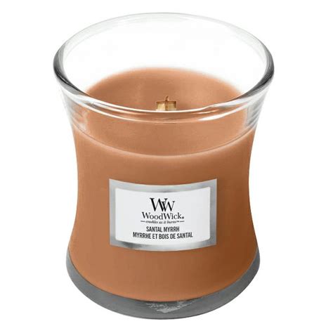 Svijeća mirisna WoodWick Classic Mini Santal Myrrh 1743620E gori 40 s