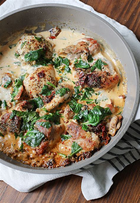 Creamy Tuscan Chicken Thighs I Dig Pinterest