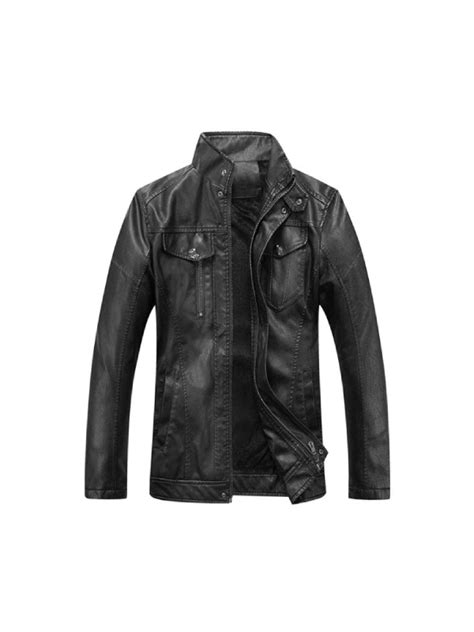 Mens Vintage Retro Black Leather Jacket Paragon Jackets