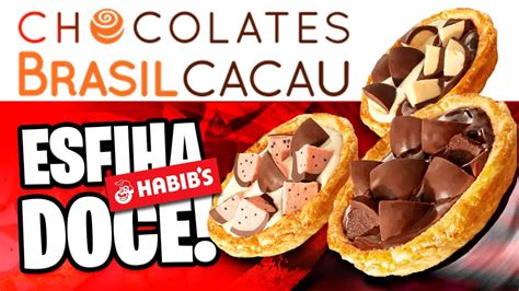 PROVANDO AS NOVAS ESFIHAS DOCES DO HABIBS EM COLAB A BRASIL CACAU