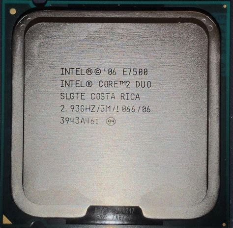 Процесор Intel Core 2 Duo E7500 2.93GHz/3M/1066 (SLGTE) s775, tray ...