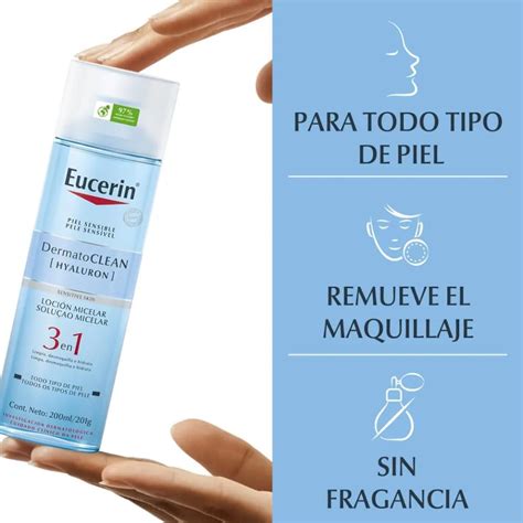 Eucerin Dermatoclean Hyaluron Loción Micelar 3 En 1 Limpiadora Facial X 200ml Farmacia Leloir