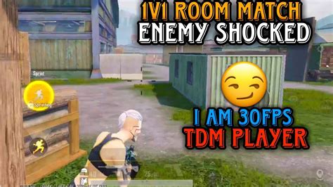 Bgmi Pubg 1v1 Room Match Enemy Shocked I Am 30fps Tdm Player