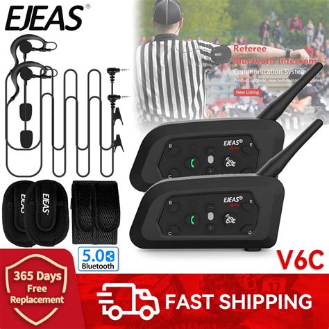 Ejeas V C Pro Rbitro Intercom Headset Motocicleta Bluetooth Capacete