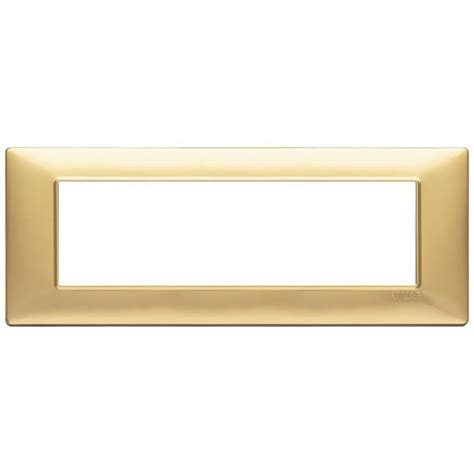 Placca 7M Oro Opaco Vimar Serie Plana 14657 25