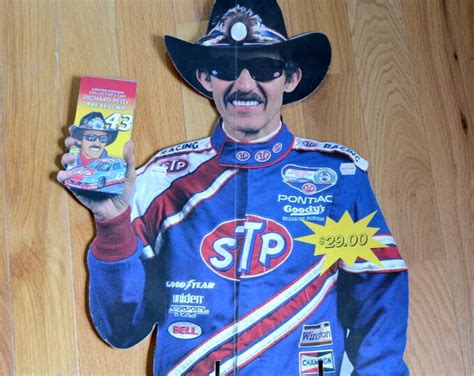 Vintage Richard Petty Cardboard Store Display Promo Stp Nascar Racing