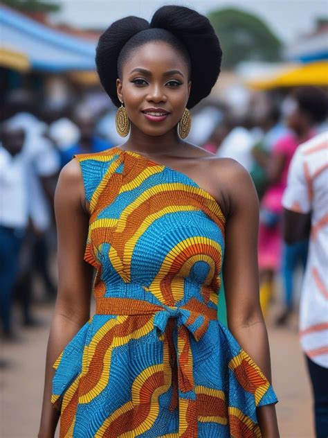 Nigerian Instagram Model in Modern African Print Dress | Pincel