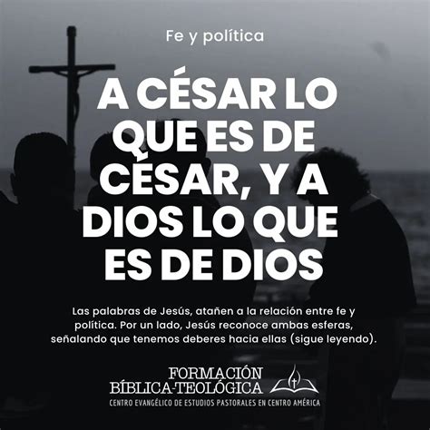 Dad Al C Sar Lo Que Es Del C Sar Jes S Y La Fe Vs Poder Iglesia Del