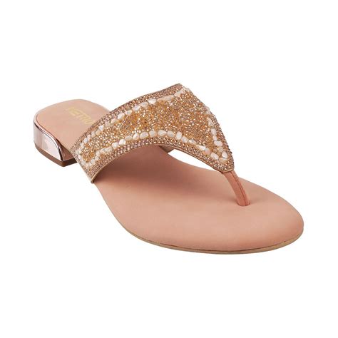 Buy Metro Women Gold Wedding Slippers Online Sku 35 4632 52 36