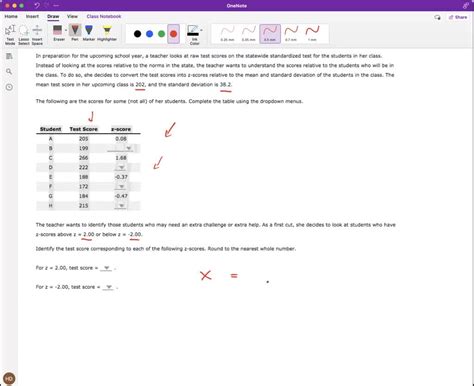 SOLVED Transforming X Values Into Z Scores In Preparation For The