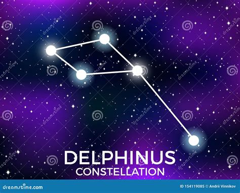 Delphinus Constellation Cartoon Vector | CartoonDealer.com #48894213