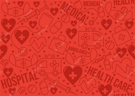 Premium Vector | Medical and healthcare pattern or background design