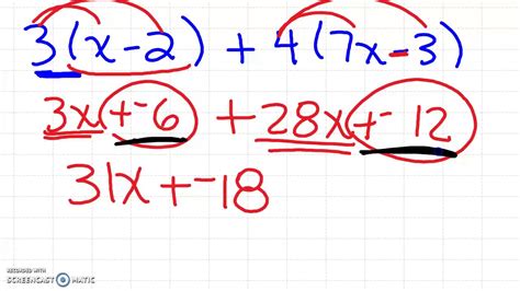 Simplify Expressions With Parenthesis Youtube