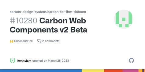 Carbon Web Components V2 Beta Carbon Design System Carbon For Ibm