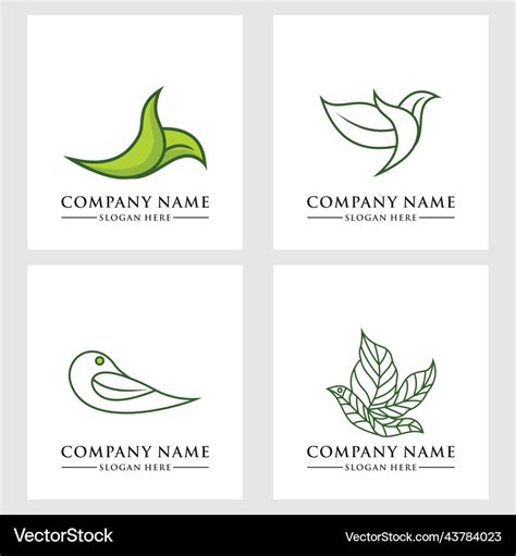 Bird logo template Royalty Free Vector Image - VectorStock