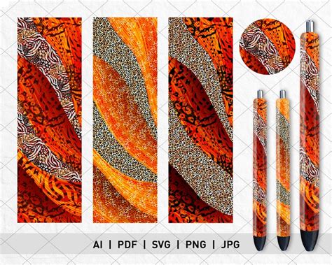 Cheetah Pen Wrap Epoxy Pen Wraps Pen Wrap Svg Inkjoy Pen Etsy