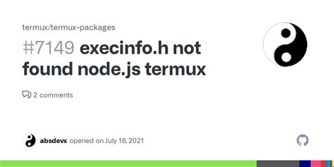 Execinfo H Not Found Node Js Termux Issue Termux Termux