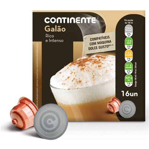 Continente Cápsulas Galão Para Dolce Gusto 16un Comparar Preços Kabaz