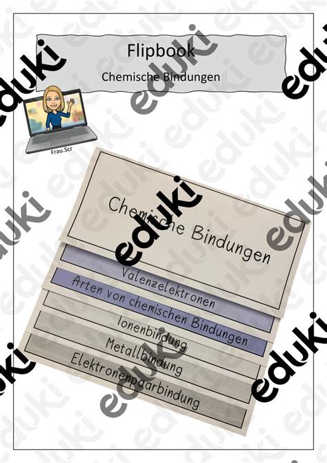 Flipbook Chemische Bindungen Chemische Bindung Chemieunterricht