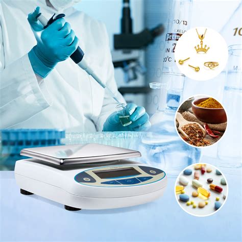 Wellish Lab Analytical Balance Scale 5000g 0 01g High Precision Digital