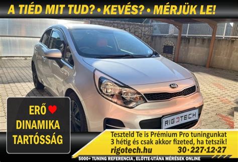 Kia Rio chiptuning 1.2 benzin 86 Ps 2015 Prémium Pro hangolás