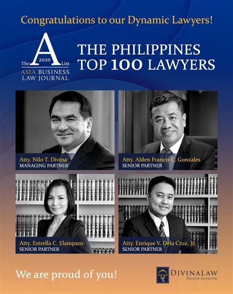 Divinalaw Partners Included In The 2020 Top 100 Lawyers In The