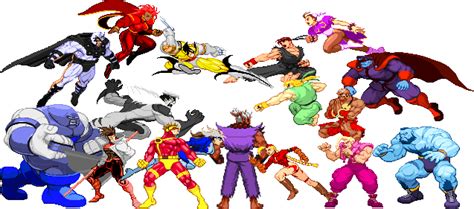 X-Men Vs Street Fighter Sprites Palettes by CaliburWarrior on DeviantArt