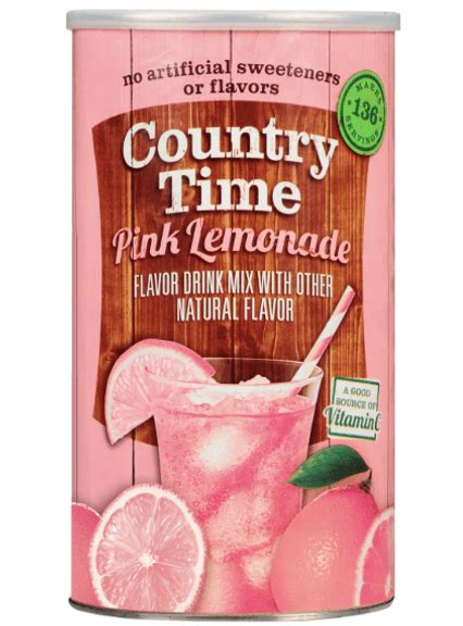 Country Time Pink Lemonade Naturally Flavored Powdered Drink Mix