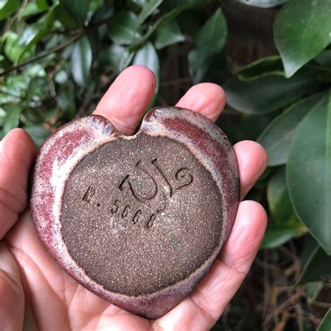 Heart Shaped Pottery Jewelry Dish Ceramic Heart Shaped Vanity Etsy