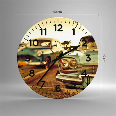 Horloge Murale Arttor Nous Attendrons Et Verrons Cadran Chiffres