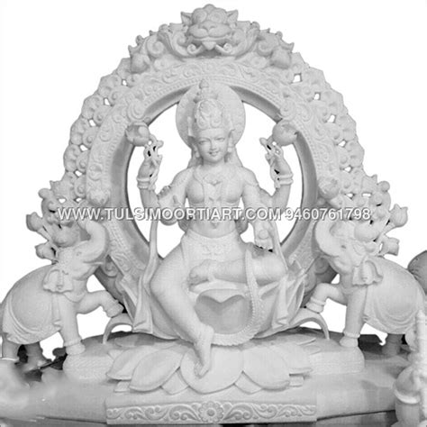 White Marble Laxmi Statue At Best Price In Jaipur Tulsi Moorti Art