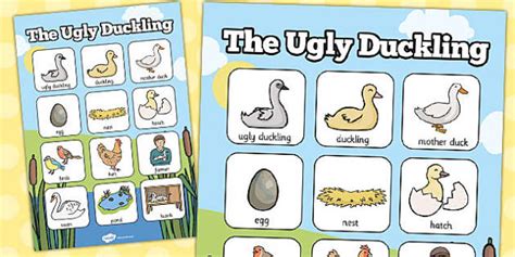 Ugly Duckling Vocabulary Poster Twinkl