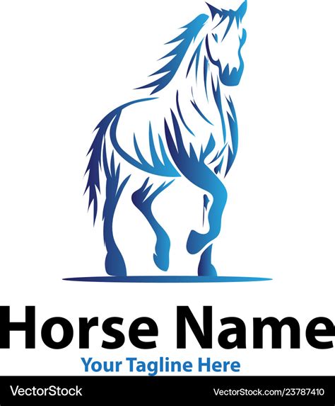 Horse logo designs Royalty Free Vector Image - VectorStock