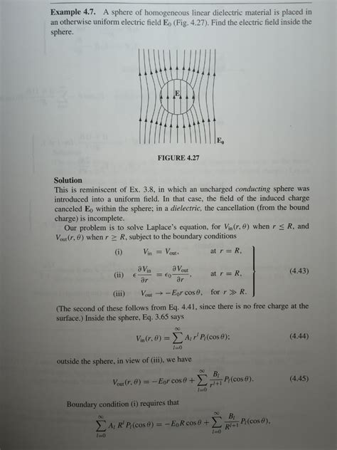 Solved 4. Dielectric sphere II Consider a dielectric sphere | Chegg.com