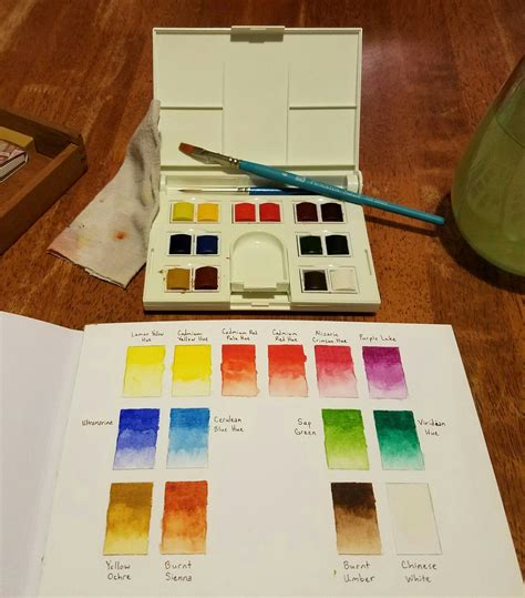 Winsor Newton Cotman Half Pan Compact Watercolor Set Winsor And