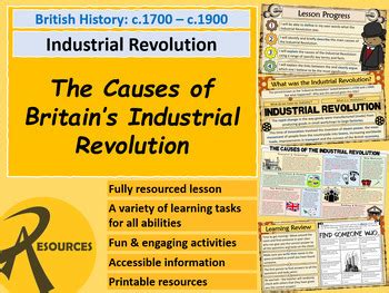 British History: The Causes of the Industrial Revolution c.1750 - c.1900