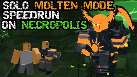 Solo Molten Speedrun On Necropolis Tds Roblox YouTube