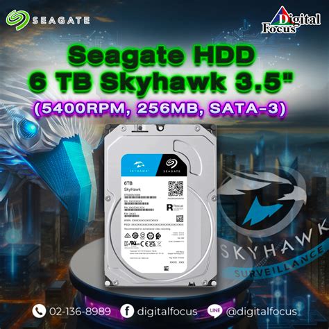 Seagate Hdd 6tb Skyhawk 35 Digital Focus