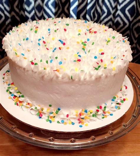 White Sprinkle Cake No Bake Cake Cake Cupcake Cakes