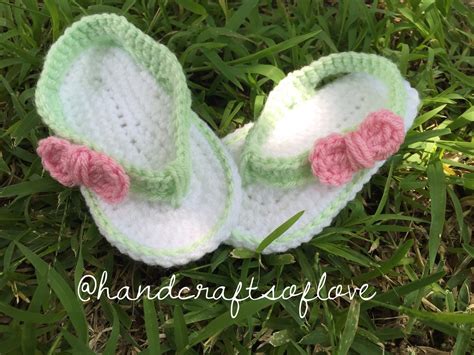 Crochet Baby Flip Flops Sandals